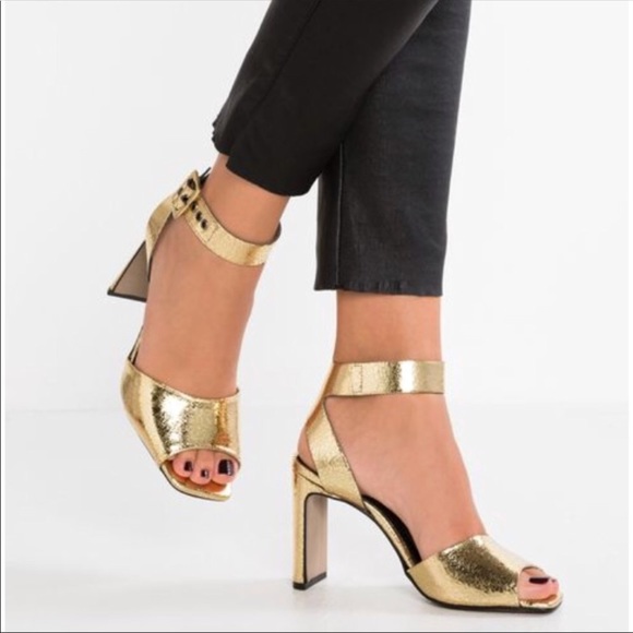 Topshop gold shoes Clearance